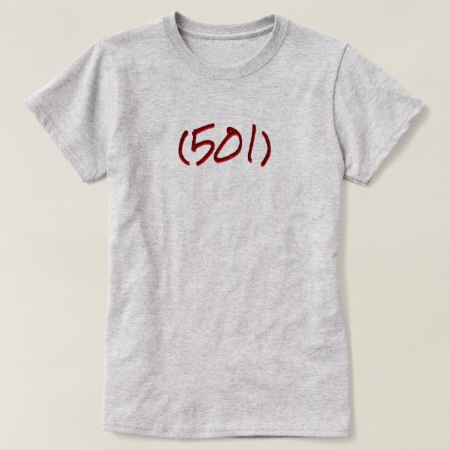 Camiseta (501) Código de área (Diseño del anverso)