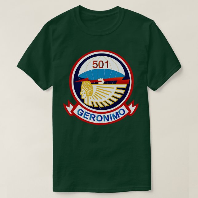 Camiseta 501 Regimiento de Infantería de Paracaídas wo Txt (Diseño del anverso)