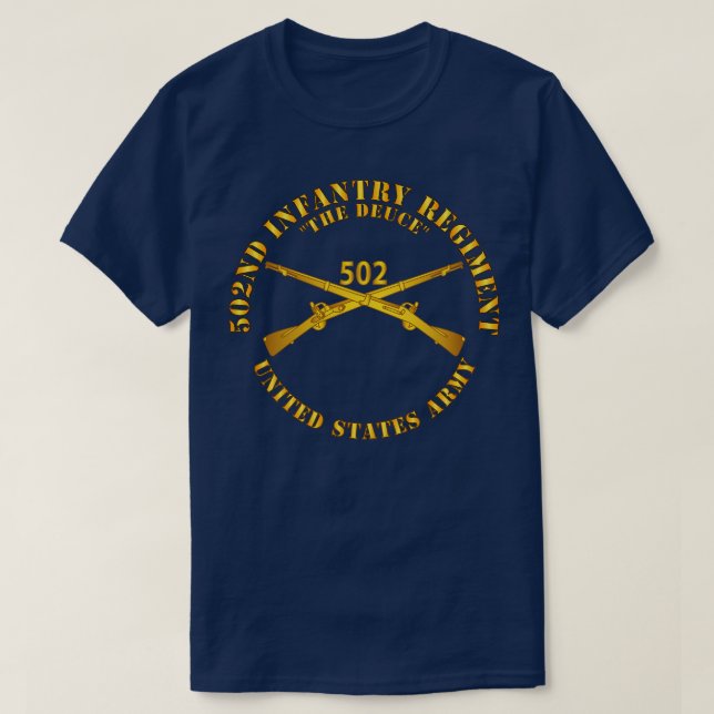 Camiseta 502.ª Infantería Regt The Deuce Infantry Br (Diseño del anverso)
