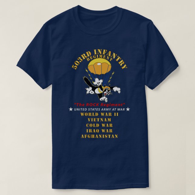 Camiseta 503.º Régimen De Infantería De Paracaídas (Diseño del anverso)