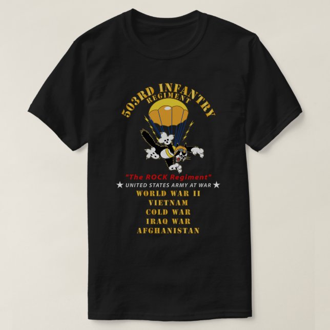 Camiseta 503.º Régimen De Infantería De Paracaídas (Diseño del anverso)