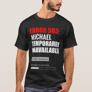 Camiseta 503 Nombre Personalizado Fuera de Línea Introverti