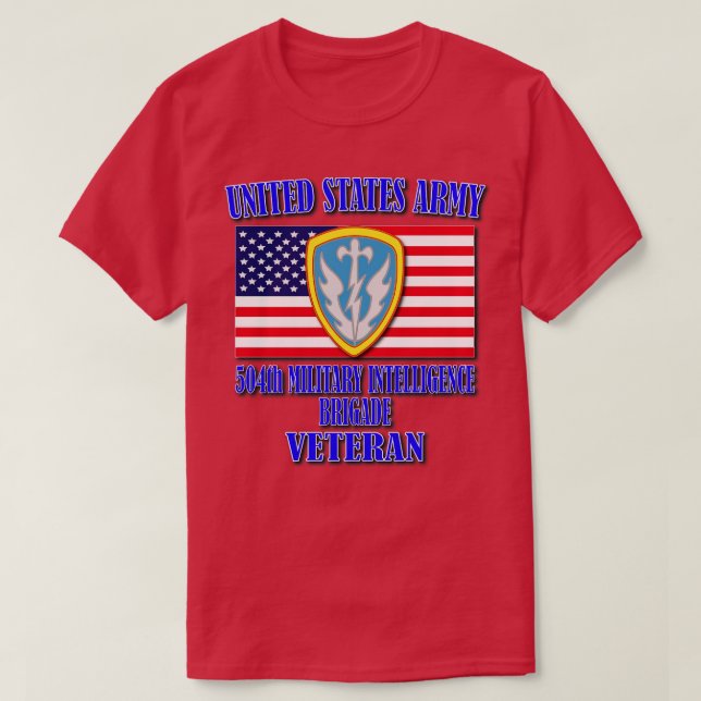Camiseta 504ª Brigada de Inteligencia Militar Veterana 1 (Diseño del anverso)