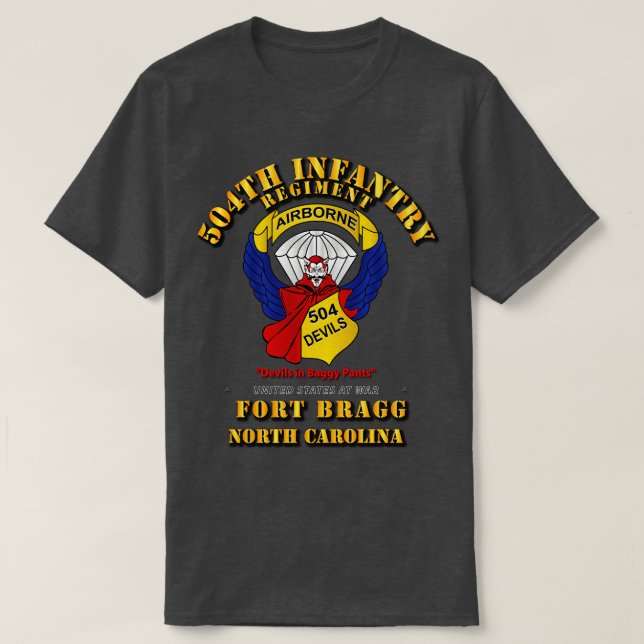 Camiseta 504º Regimiento de Infantería Devils FBNC (Diseño del anverso)