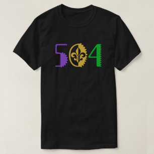 Camiseta 504 Mardi Gras Nueva Orleans Louisiana La state