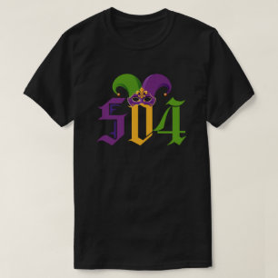 Camiseta 504 Mardi Gras Nueva Orleans Louisiana La state