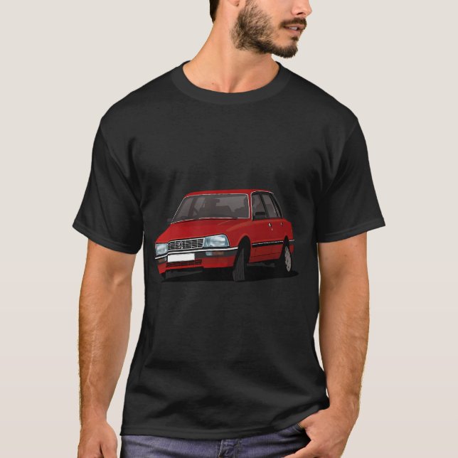 Camiseta 505 GTi - Turbo - rojo (Anverso)