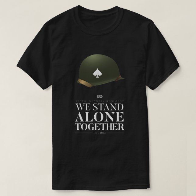 Camiseta 506ª Infantería de Paracaídas - Nos solidarizamos (Diseño del anverso)