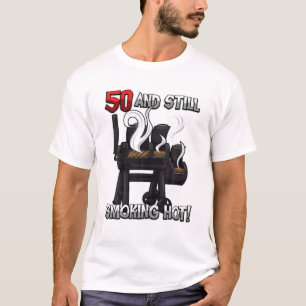 Camiseta 50.ª Cita De Cumpleaños "Fumar Caliente" Fiesta 