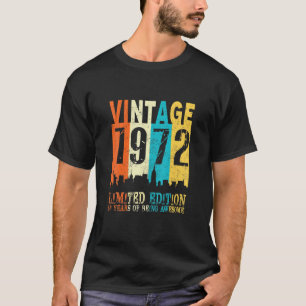 Camiseta 50.ª cosecha de cumpleaños 1972 50 años