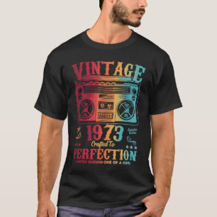 Camiseta 50.ª cosecha de cumpleaños 1973 50 años Hombres de