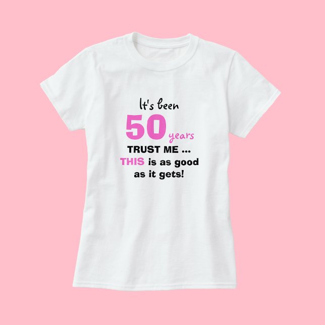 Camiseta 50.ª entrega de regalos de cumpleaños Confía en mí (Subido por el creador)