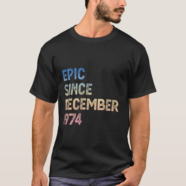 Camiseta 50.ª Épica de los hombres desde diciembre de 1974 (Anverso)