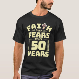 Camiseta 50.ª Fe De Cumpleaños Dios Jesús Creyente Religión