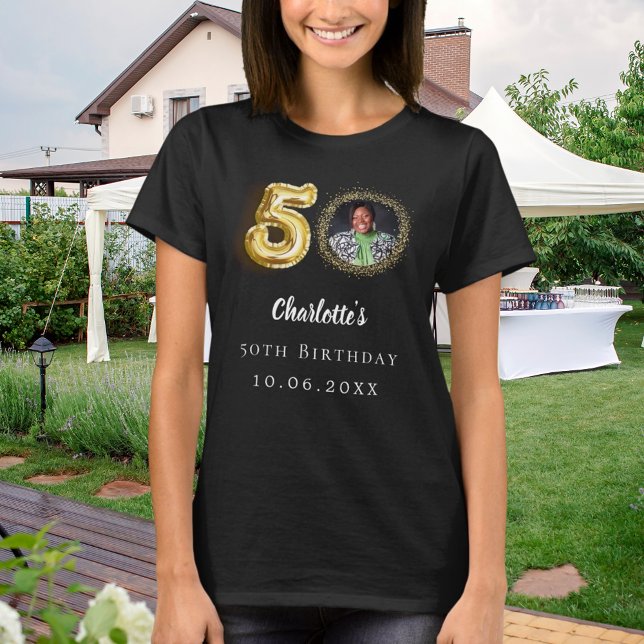 Camiseta 50.ª foto de oro negro (Subido por el creador)