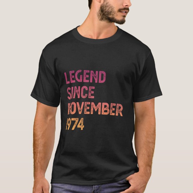 Camiseta 50.ª leyenda de cumpleaños de mujeres desde noviem (Anverso)