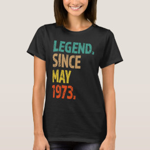 Camiseta 50.ª leyenda de cumpleaños desde mayo de 1973