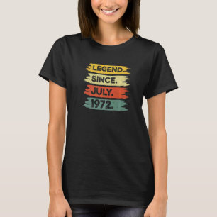 Camiseta 50.ª Leyenda retro vintage desde julio de 1972