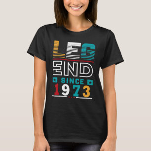 Camiseta 50.ª Leyenda Vintage desde 1973 50 años O