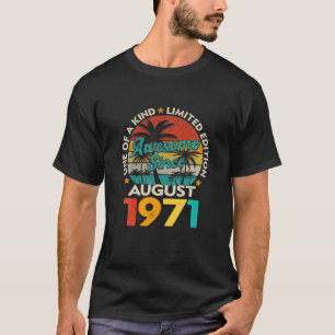 Camiseta 50.ª Vintage De Cumpleaños Agosto De 1971 Alquiler