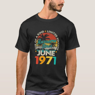 Camiseta 50.ª Vintage Junio 1971 Retro De 50 Años