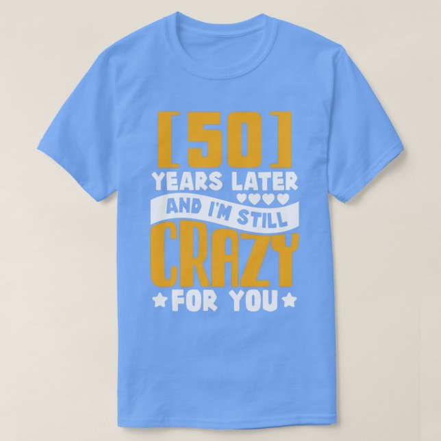 Camiseta 50.º aniversario Boda Regalo matrimonial a 50 años (Diseño del anverso)