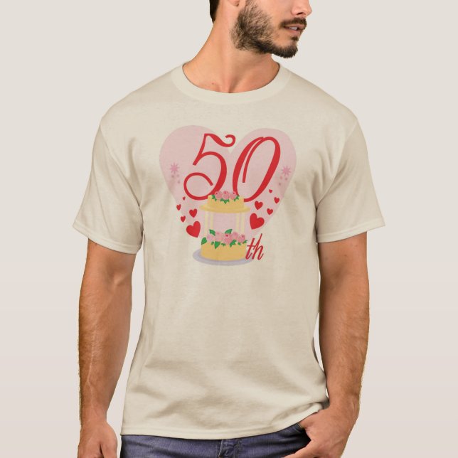 Camiseta 50.º aniversario del boda (Anverso)