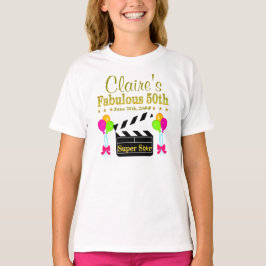 CAMISETA 50.º BIRTHDAT DE SUPER STAR PERSONALIZADO