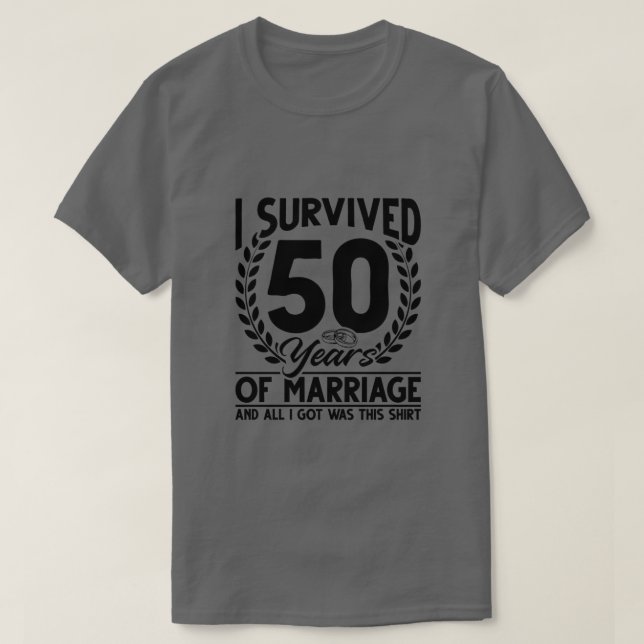 Camiseta 50.º Boda Aniversario Parejas Esposa Esposa 50 (Diseño del anverso)