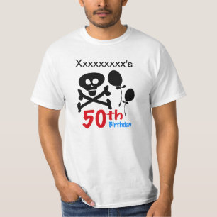 Camiseta 50.º Cráneo de Cumpleaños