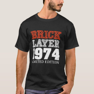 Camiseta 50.º Creador Maestro de Bricklayer de la fiesta de