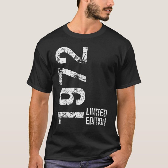 Camiseta 50.º cumpleaños 50 años hombre mujer retro cosecha (Anverso)