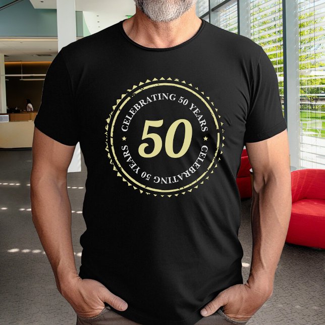 Camiseta 50.º cumpleaños celebrando el sello de 50 años (50th Birthday Celebrating 50 Years Stamp T-Shirt
)