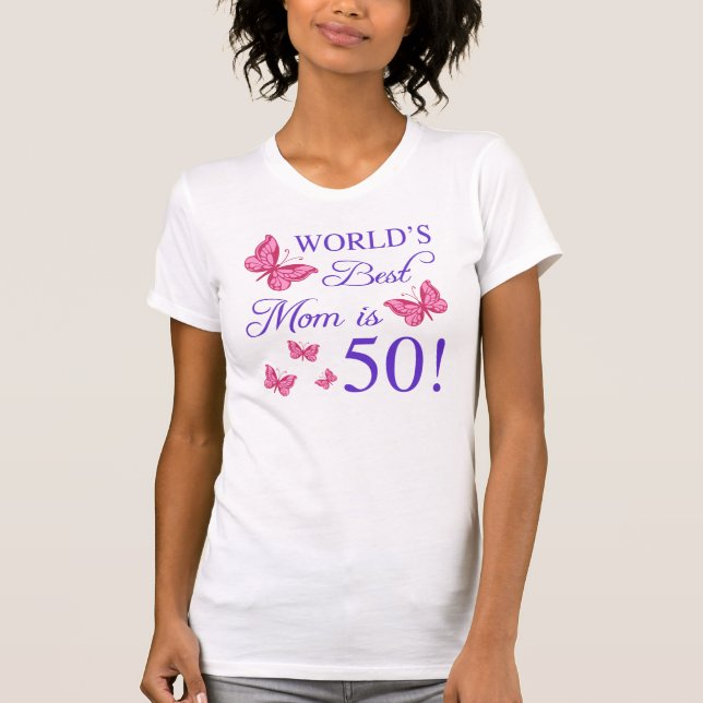 Camiseta 50.º Cumpleaños De Mamá (Anverso)
