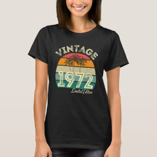 Camiseta 50.º cumpleaños Hombres Vintage 50 años 1972 1