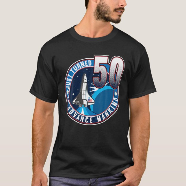 Camiseta 50.º Cumpleaños I Para Avanzar Astrona Adulta Huma (Anverso)