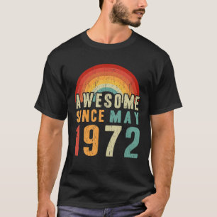 Camiseta 50.º Cumpleaños Increíble Desde Mayo De 1972 50 Añ