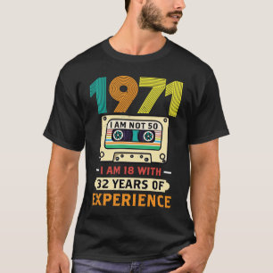 Camiseta 50.º cumpleaños Nicht 50 Ich Bin 18 Mit 32 Years E