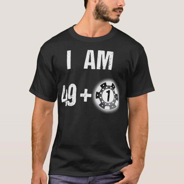 Camiseta 50.º cumpleaños Poker 50 años Regalo del jugador d (Anverso)