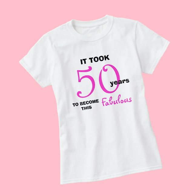Camiseta 50.º cumpleaños TShirts - 50 y fabuloso (Subido por el creador)