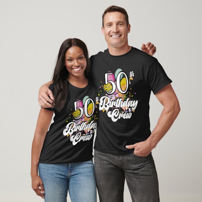 Camiseta 50.º equipo de cumpleaños 50 tripulantes Fiestas c (Unisexo)