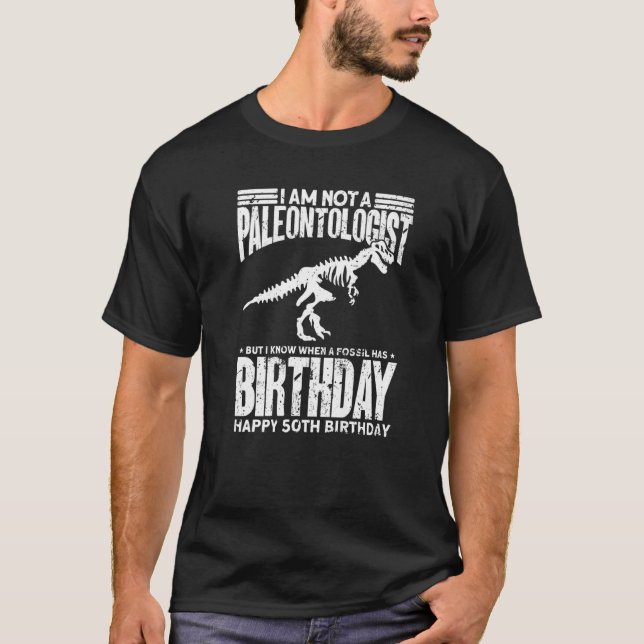 Camiseta 50.º equipo de dinosaurios 50 cumpleaños (Anverso)