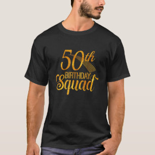 Camiseta 50.º Fiesta De Nacimiento Oro Amarillo