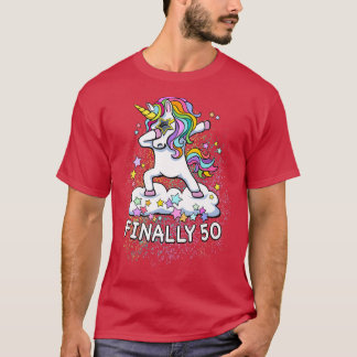 Camiseta 50.º natación fresca de unicornio