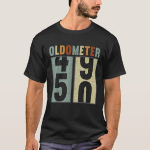 Camiseta 50.º Oldometer de Cumpleaños 49 50 Cincuenta Años
