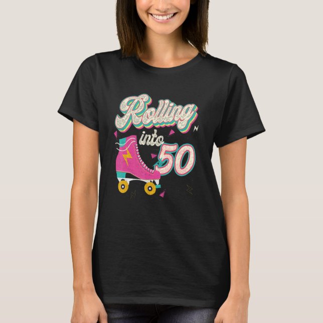 Camiseta 50.º patinaje de natalidad en 50 años (Anverso)