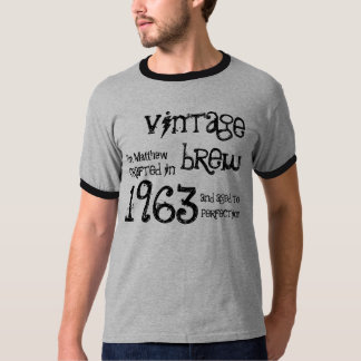 Camiseta 50.º regalo de cumpleaños 1963 Vintage Brew G232
