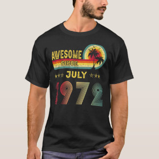 Camiseta 50.º regalo de cumpleaños increíble desde julio de