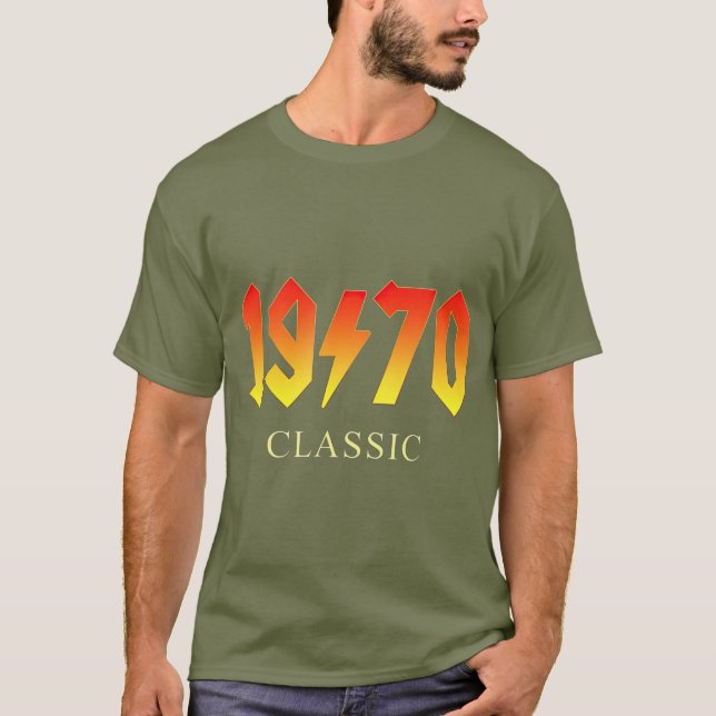 Camiseta 50.º regalo de cumpleaños Leyenda de rock clásica  (Anverso)