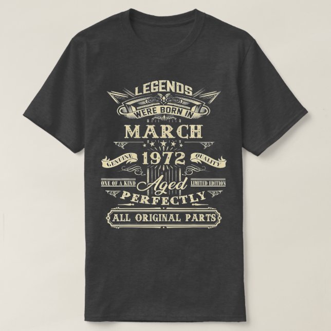 Camiseta 50.º Regalo De Cumpleaños Para Leyendas Nacidas En (Diseño del anverso)